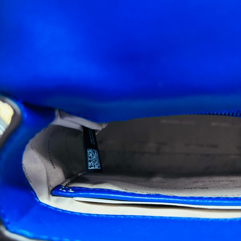 New MICHAEL KORS Sloan Medium Leather Satchel in Electric Blue - Picture 4 of 6